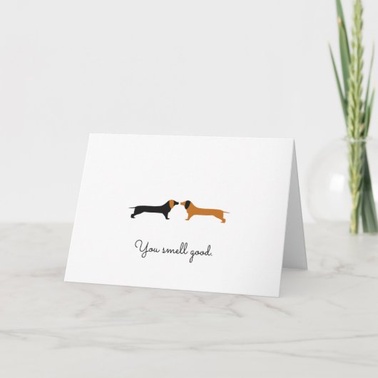 Carte Dachsund Valentine (Devant)