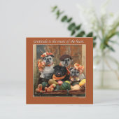 Carte d'action de grâce à Carlin plat (Debout devant)