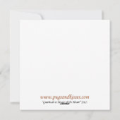 Carte d'action de grâce à Carlin plat (Dos)