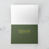 Carte d'action de grâce avec des tournesols (Intérieur)