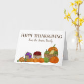 Carte d'action de grâce des Citrouilles d'aquarell (Fleur jaune)