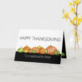 Carte d'action de grâce des Citrouilles de l'aquar (Fleur jaune)