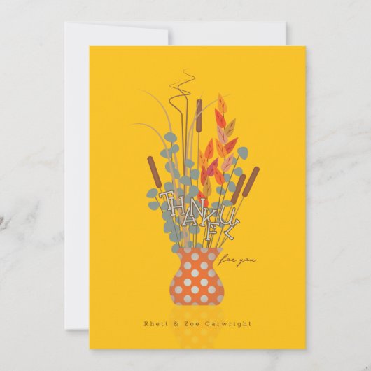 Carte d'action de grâce du centre du feuillage d'a (Devant)