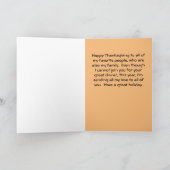 Carte d'action de grâce d'un membre de la famille (Intérieur)