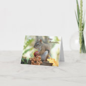 Carte d'action de grâce M. Bickles L'écureuil 5 x  (Devant)