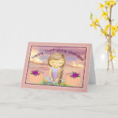 Carte d'action de grâce pour grand-mère avec jeune (Fleur jaune)