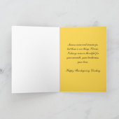 Carte d'action de grâce pour le mari (Intérieur)