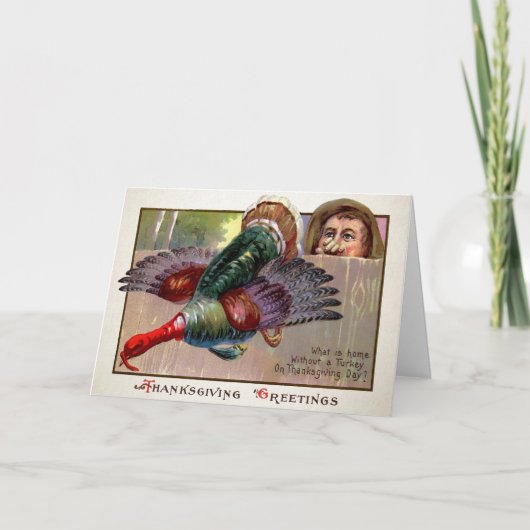 Carte d'action de grâce vintage (Devant)