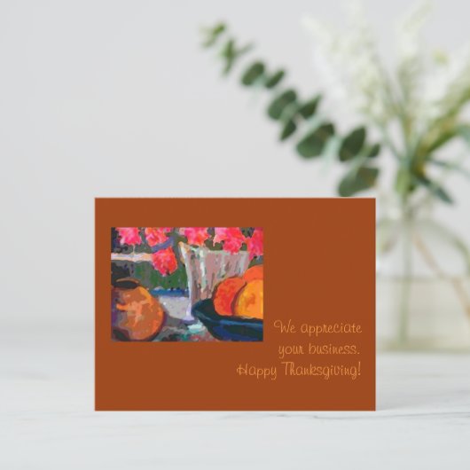 Carte d'action de grâces (Debout devant)