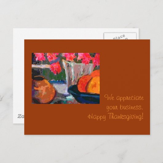 Carte d'action de grâces (Devant / Derrière)