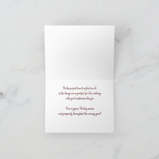 Carte d'action de grâces 17 (Intérieur)