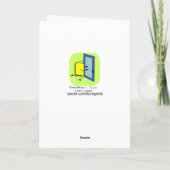 Carte d'action de grâces amusante : Turquie humide (Dos)