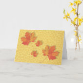 Carte d'action de grâces de automne (Fleur jaune)