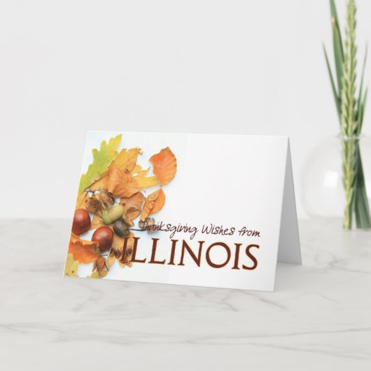 Carte d'action de grâces de l'Illinois (Devant)