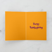 Carte d'action de grâces derp Turkey (Intérieur)