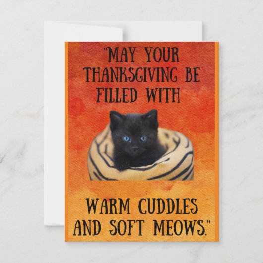 Carte d'action de grâces, gratitude et célébration (Devant)