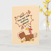 Carte d'action de grâces - "ils mettent la farce o (Fleur jaune)