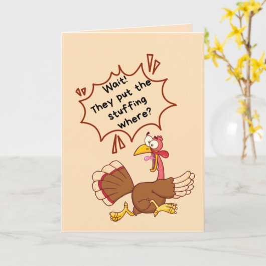 Carte d'action de grâces - "ils mettent la farce o (Fleur jaune)