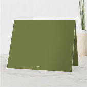 Carte d'action de grâces moderne (Dos)