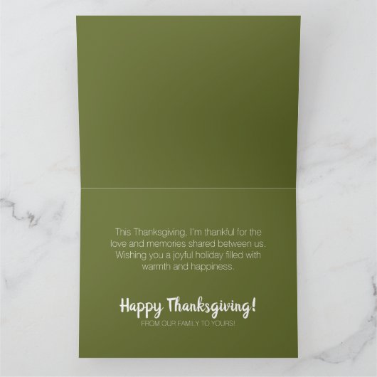 Carte d'action de grâces moderne (Intérieur)