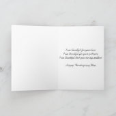 Carte d'action de grâces pour mère (Intérieur)