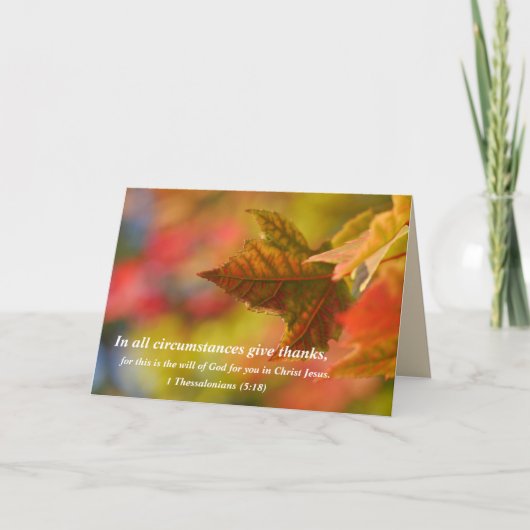 Carte d'action de grâces religieuse (Devant)