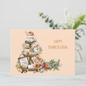 Carte d'action de grâces rustique (Debout devant)