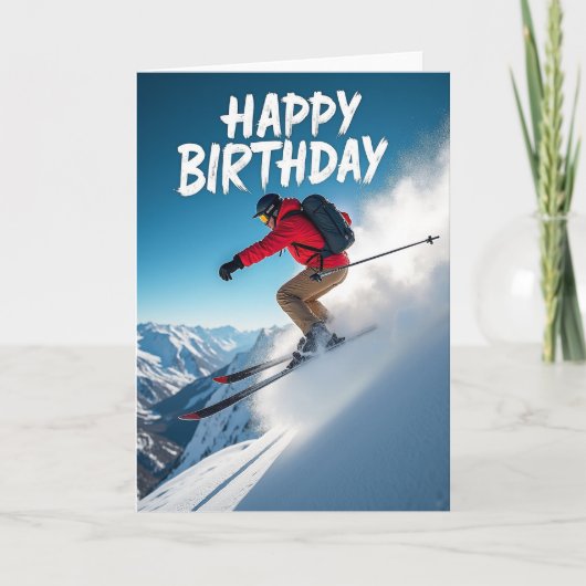 Carte d'action de ski aventure (Devant)