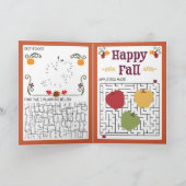 Carte d'activité Automne Enfants Puzzles (Intérieur)