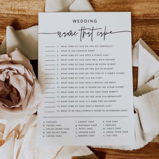 Carte d'activité de la Fête des mariées Jeux de Ma