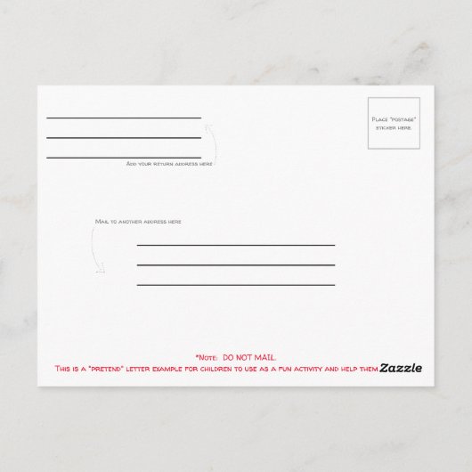 Carte d'activité d'information d'urgence pour les  (Dos)