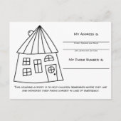 Carte d'activité d'information d'urgence pour les (Devant)