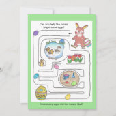 Carte d'activité Labyrinthe & Coloriage du Lapin d (Devant)
