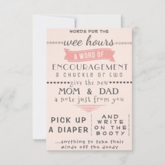 Carte d'activité rose et gris