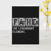 Carte Dad And Son Matching Fathers Day Cool Family Scien (Fleur jaune)