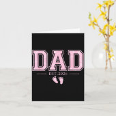 Carte Dad Est 2026 Father's Day First Time Dad Of Girl N (Fleur jaune)