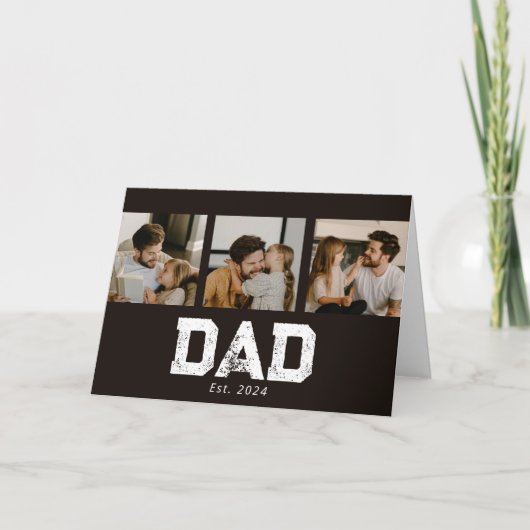 Carte Dad Established Black Fun 3 Photo (Devant)