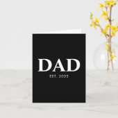 Carte Dad Established Minimal Simple Fathers Day (Fleur jaune)
