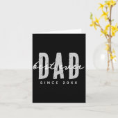 Carte Dad Ever Since 20xx Modern Simple Preppy  (Fleur jaune)
