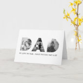 Carte DAD Happy Fête des pères Photo (Fleur jaune)