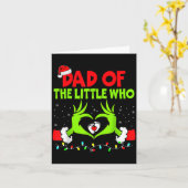 Carte Dad Of The Little Who Funny Christmas Pregnancy An (Fleur jaune)