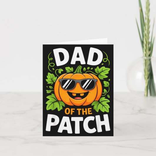 Carte Dad Of The Patch Shirt Halloween Men Daddy Pumpkin (Devant)