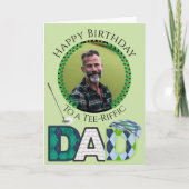 Carte Dad One photo Golf Birthday Card (Devant)