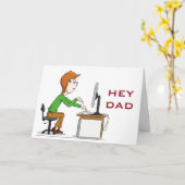 CARTE **DAD** PRENEZ LA JOURNÉE D'ARRÊT/FÊTONS LE "VOUS" (Fleur jaune)