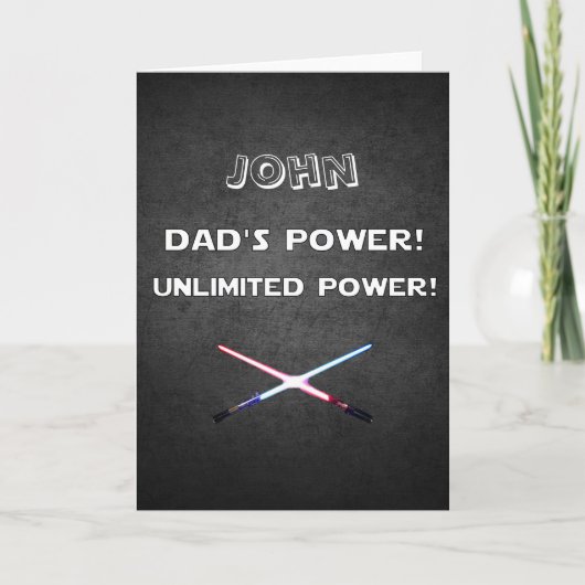 Carte DAD sur mesure SABRES LASER PUISSANCE ILLIMITÉE (Devant)