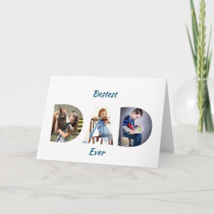 Carte DAD Tendance Meilleur Papa Transparent 3 Photos
