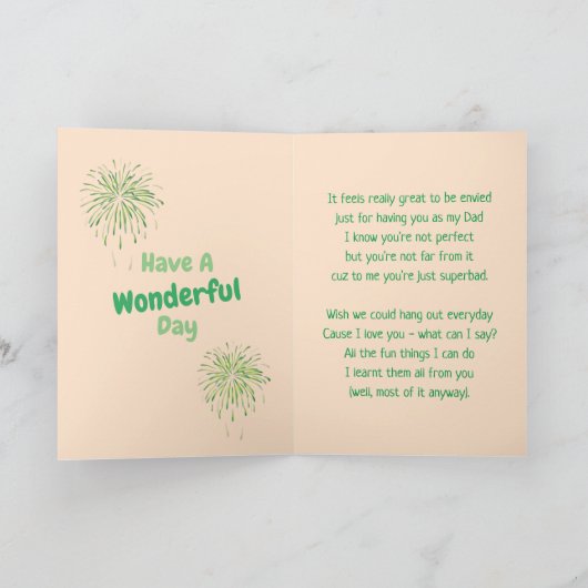 Carte DAD - Un mec Cool (Intérieur)