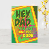 Carte DAD - Un mec Cool (Fleur jaune)