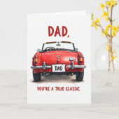 Carte Dad You Are A True Classic Car Card (Fleur jaune)