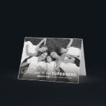 Carte Dad You Are My Superhero Happy Father's Day Photo<br><div class="desc">Conçu par fat*fa*tin. Facile à customiser avec votre propre texte,  photo ou image. Pour des demandes personnalisées,  veuillez contacter fat*fa*tin directement. Des frais personnalisés s'appliquent. — https://www.zazzle.com/collections/mothers_and_fathers_day_collection-119865899856221553 — www.zazzle.com/fat_fa_tin www.zazzle.com/color_therapy www.zazzle.com/fatfatin_blue_knot www.zazzle.com/fatfatin_red_knot www.zazzle.com/fatfatin_mini_me www.zazzle.com/fatfatin_box www.zazzle.com/fatfatin_design www.zazzle.com/fatfatin_ink</div>